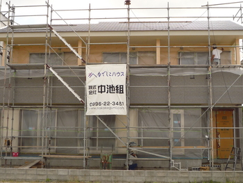 宮内町の　Ｎ邸　今日の様子です。
