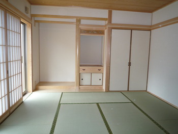 ９月末に完成しました　Ｎ邸の内部です。