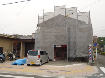 K邸　増築部分は済み　既存の大リフォームに入りました