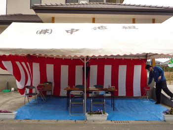 先日　Ｔ邸の　完成見学会を致しました。