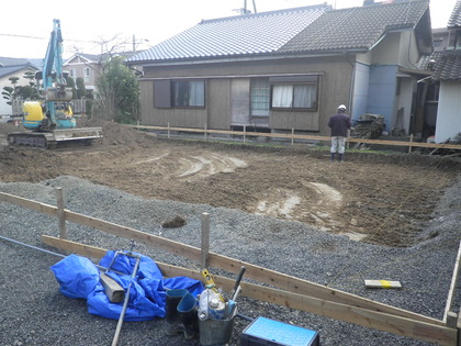 R様事務所工事 地業工事中!
