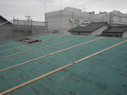 K様邸新築工事 屋根工事