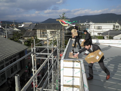 R様事務所工事 棟上げ☆