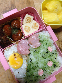 今日のお弁当は…。