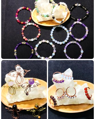 天然石を使ったブレスレット❤ 天然石を使ったブレスレット❤