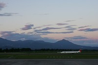 鹿児島空港から見た霧島連峰