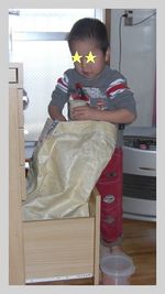 頑張る4歳児