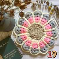 お花の円座ご紹介グレー＆ピンク 2021/03/04 12:15:00