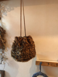ファーの巾着bag 2019/12/10 13:27:53
