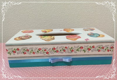 デコパージュ*ティッシュBox デコパージュ*ティッシュBox