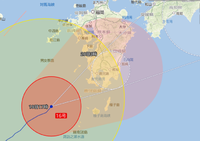 台風16号に警戒を！