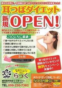 耳つぼダイエットサロンオープン！