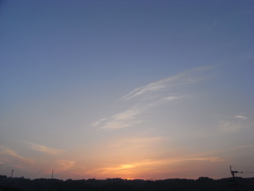 夕方の空の写真