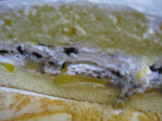 **バラのデコレーションケーキ**