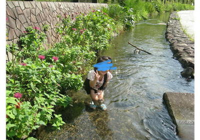 冷た、気持ちよかったョ!!