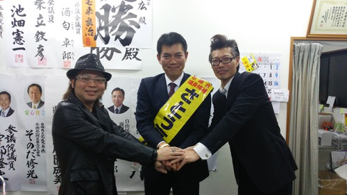 先輩そして後輩に囲まれて。