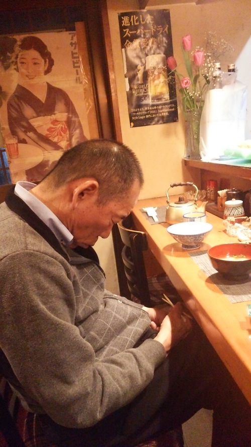 最後の夜・・・かす里。 最後の夜・・・かす里。