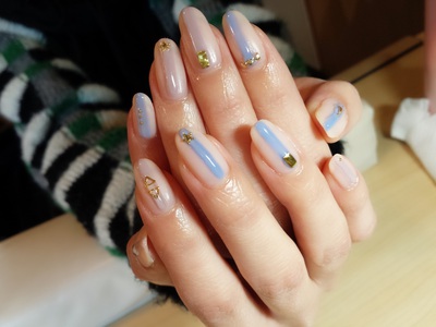 Lico Nail 薩摩川内市 ネイルサロン 艶 マットとシンプルネイル