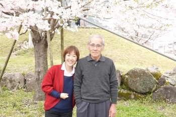 親子でお花見