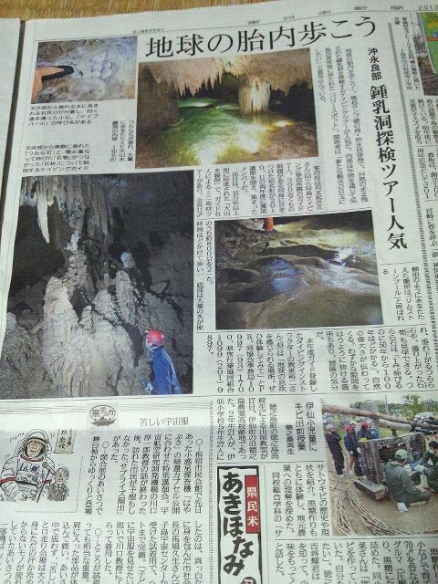 沖永良部島の洞窟 保全に向けて動き出しています。
