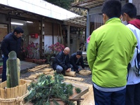門松作りとそば打ち